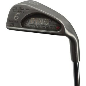Ping Karsten III Orange Dot 6 Iron Golf Club Mens RH Steel Shaft 37.5"